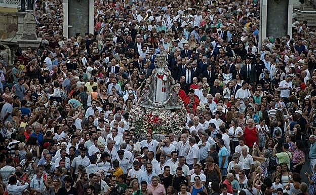 Bajada de la Fuensanta, este jueves.