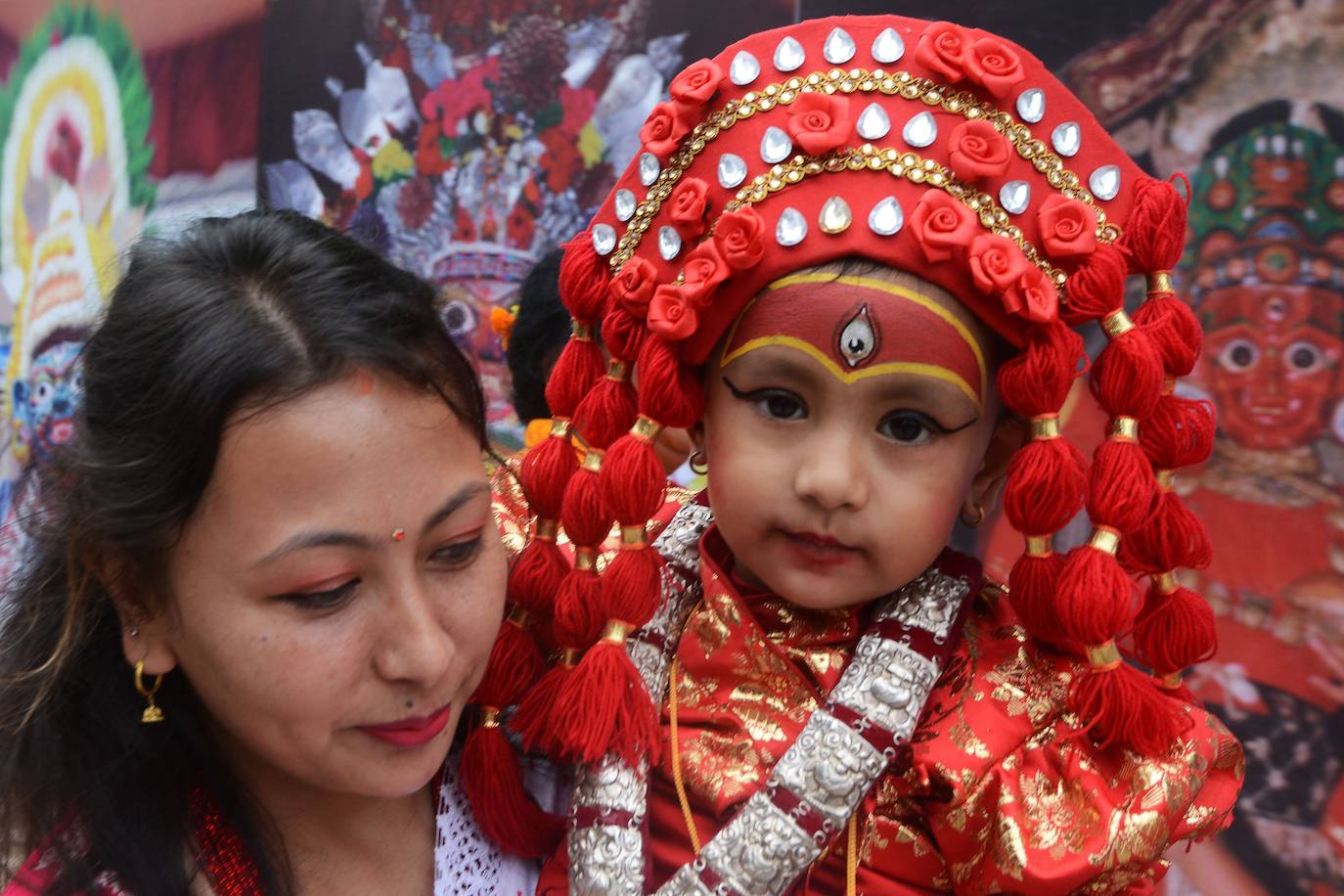 Fotos: Kumari Puja en Katmandú