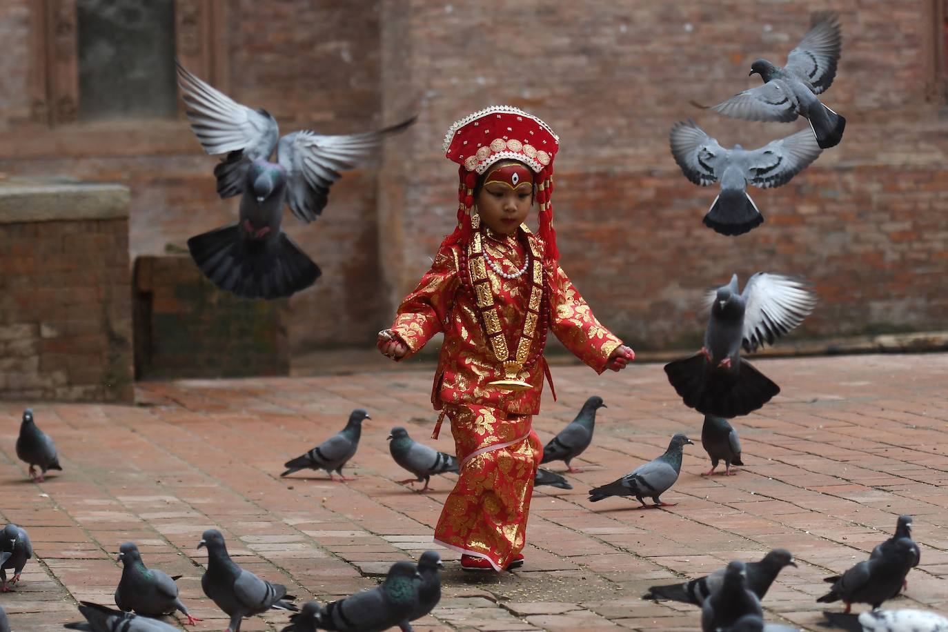 Fotos: Kumari Puja en Katmandú