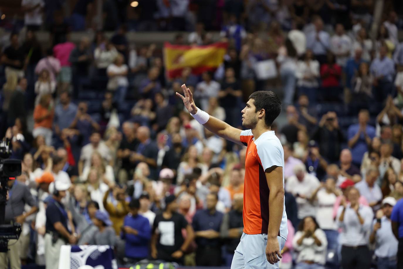 Fotos: Así celebró Alcaraz la victoria ante Tiafoe