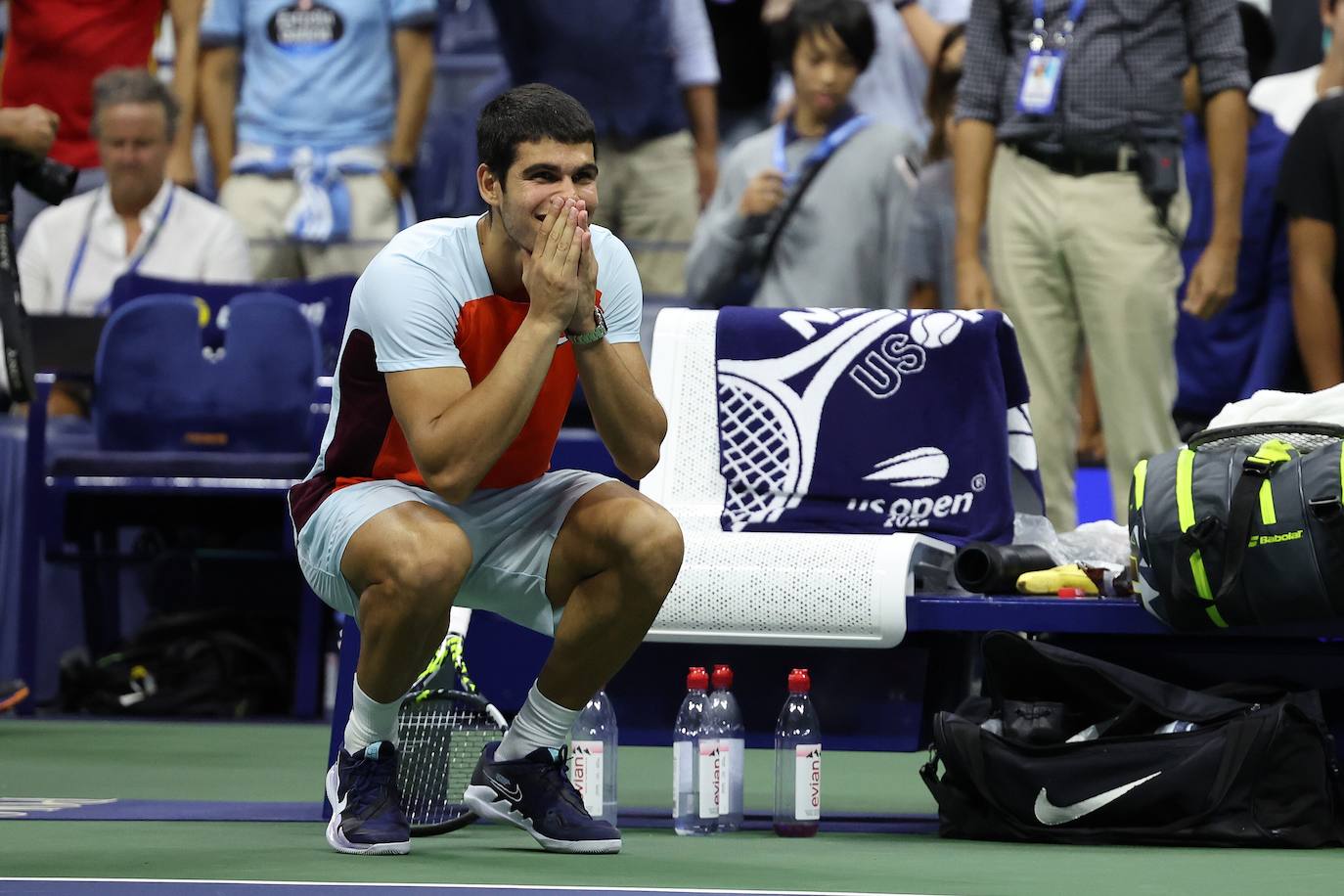 Fotos: Así celebró Alcaraz la victoria ante Tiafoe