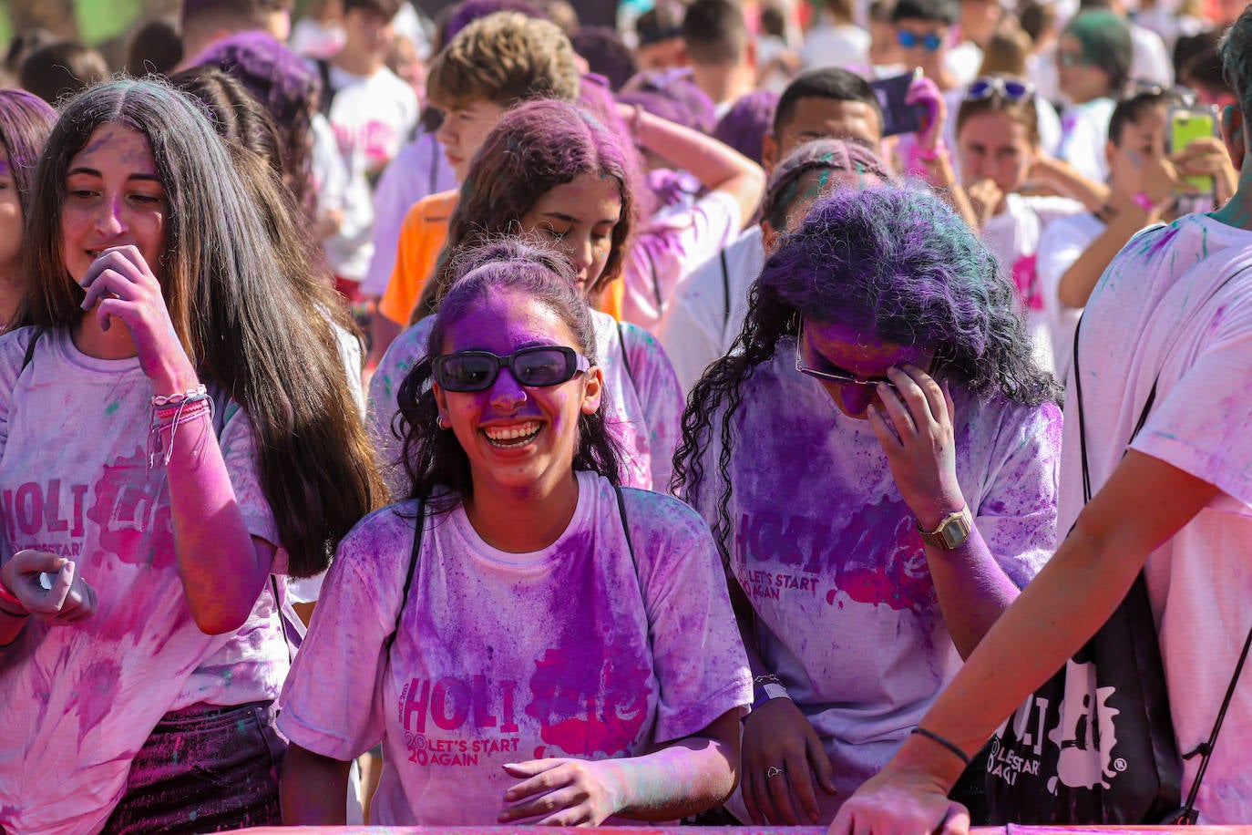 Un momento de la Holi Life Water celebrada este domingo en Cabezo de Torres. 