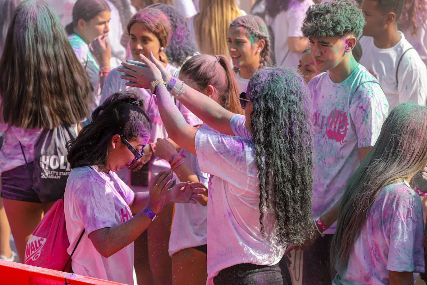 Un momento de la Holi Life Water celebrada este domingo en Cabezo de Torres. 