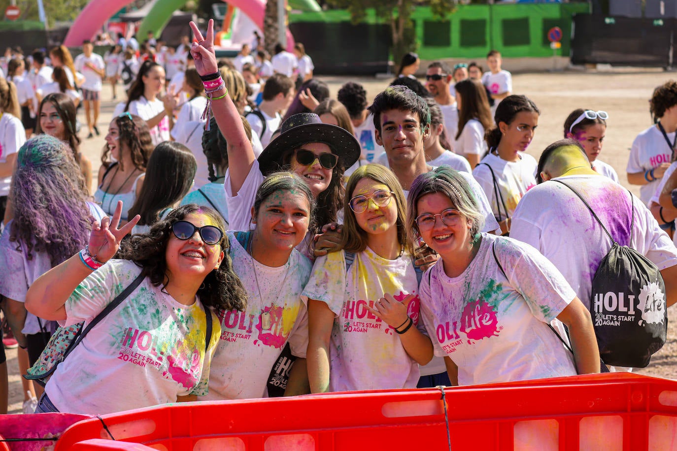 Un momento de la Holi Life Water celebrada este domingo en Cabezo de Torres. 