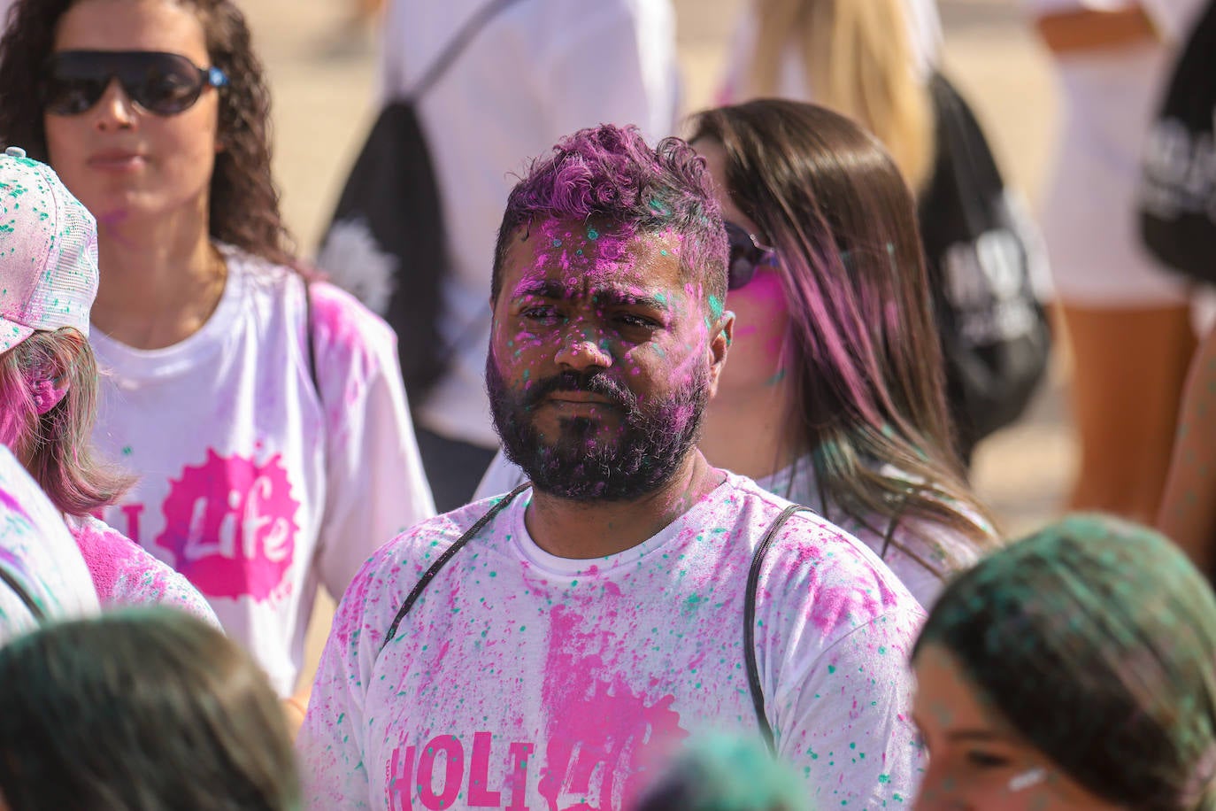 Un momento de la Holi Life Water celebrada este domingo en Cabezo de Torres. 