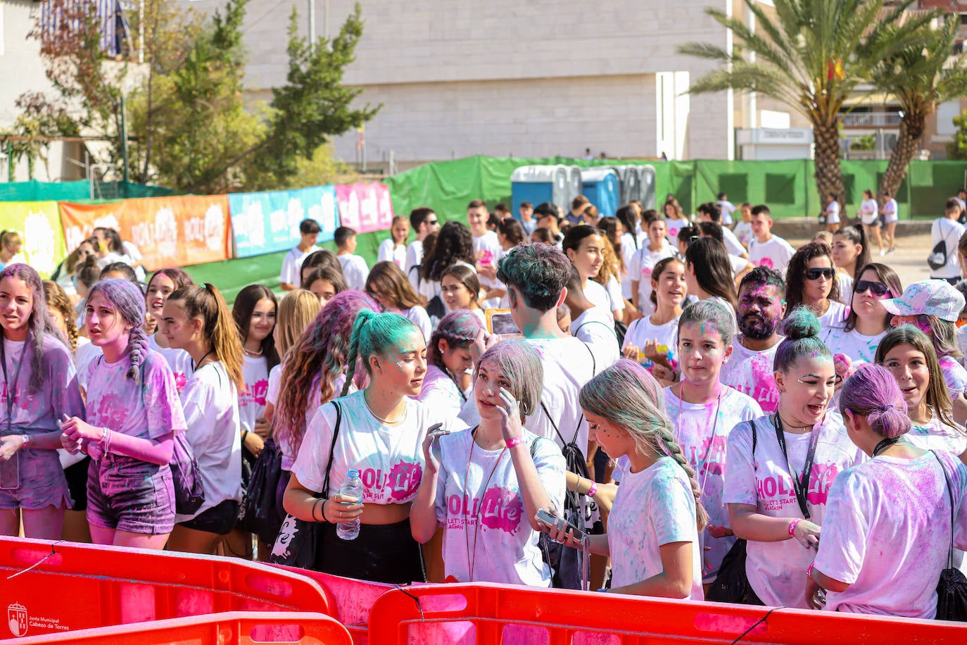 Un momento de la Holi Life Water celebrada este domingo en Cabezo de Torres. 