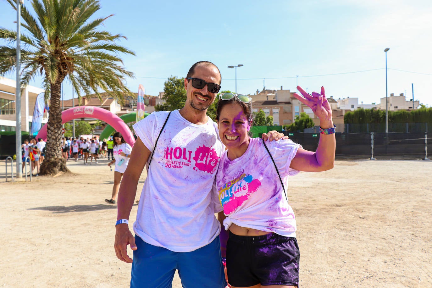 Un momento de la Holi Life Water celebrada este domingo en Cabezo de Torres. 