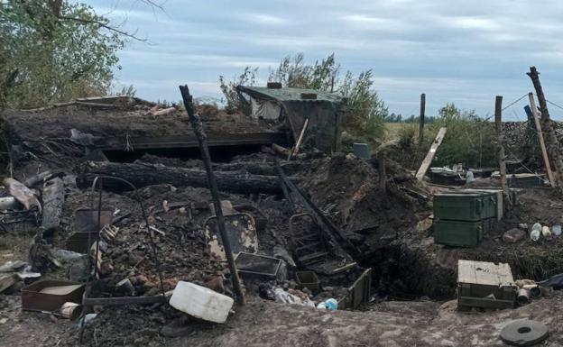 Un destacamento de soldados rusos, destruido durante la contraofensiva uctaniana.