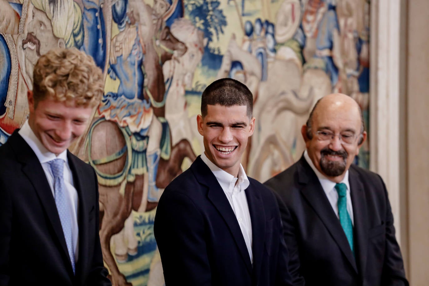 Fotos: El Rey recibe a Carlos Alcaraz tras su victoria en el US Open 2023