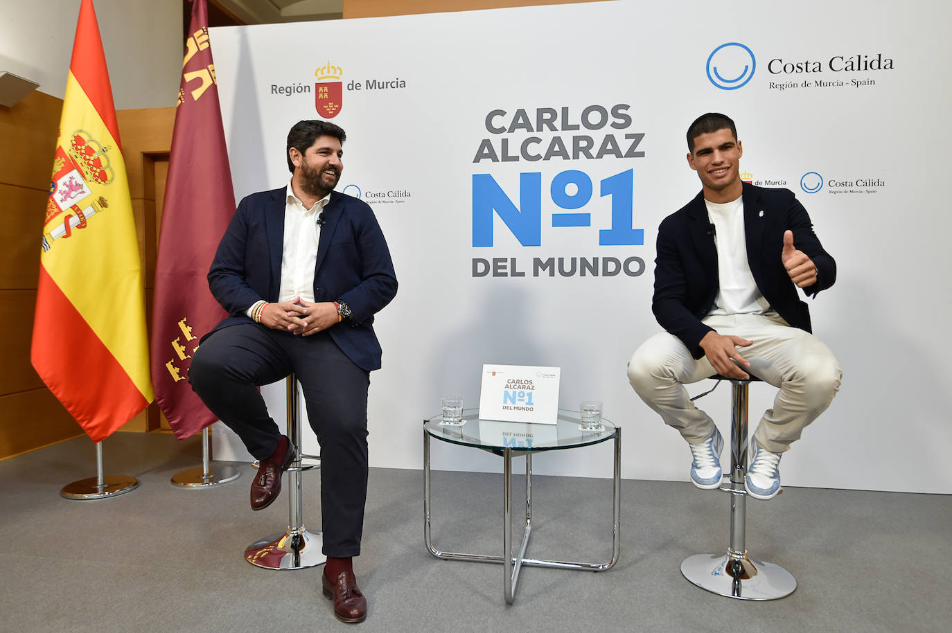 Fotos: Carlos Alcaraz en el Palacio de San Esteban