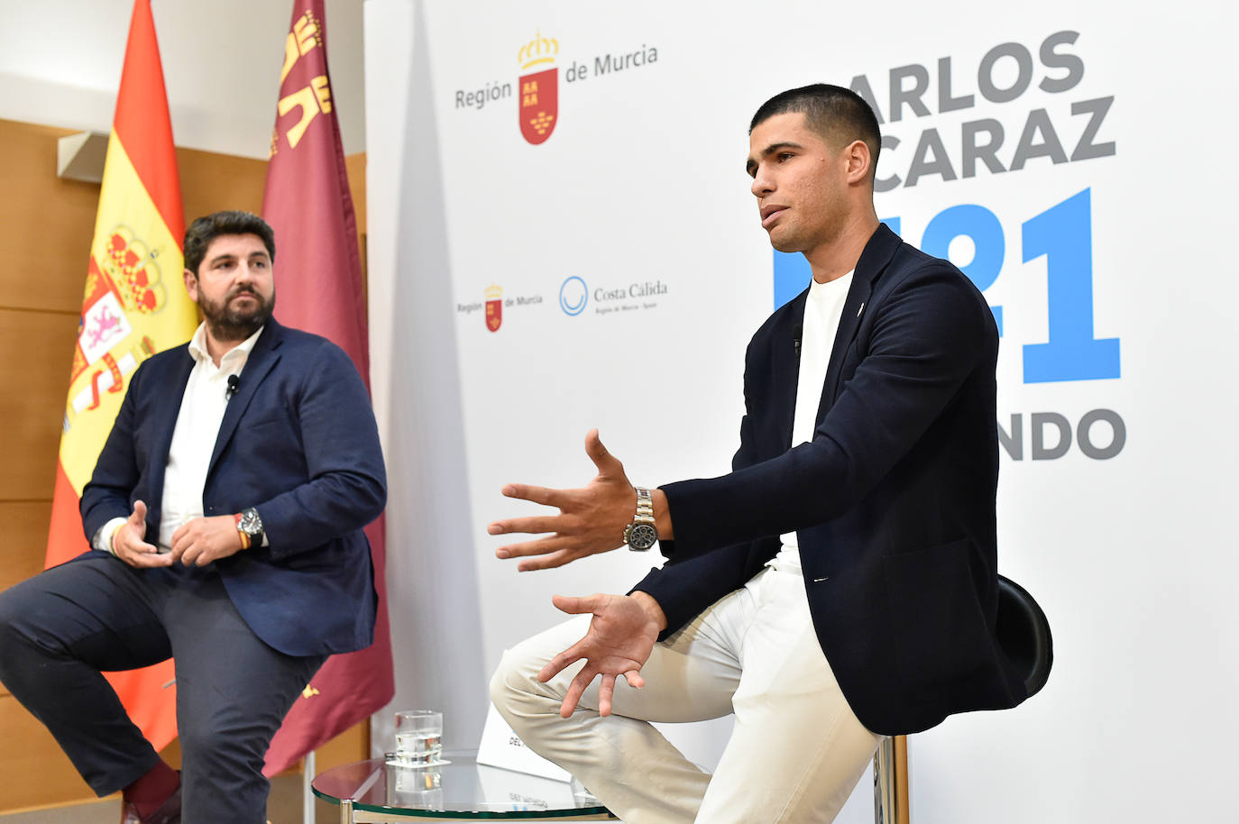 Fotos: Carlos Alcaraz en el Palacio de San Esteban