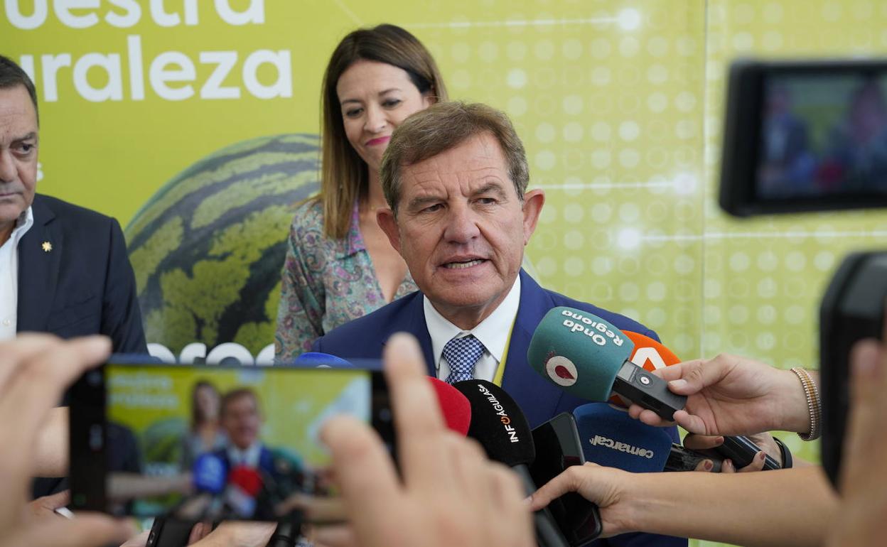 El presidente de Proexport, Mariano Zapata, este viernes, en la Asamblea General de la asociación hortofrutícola. 