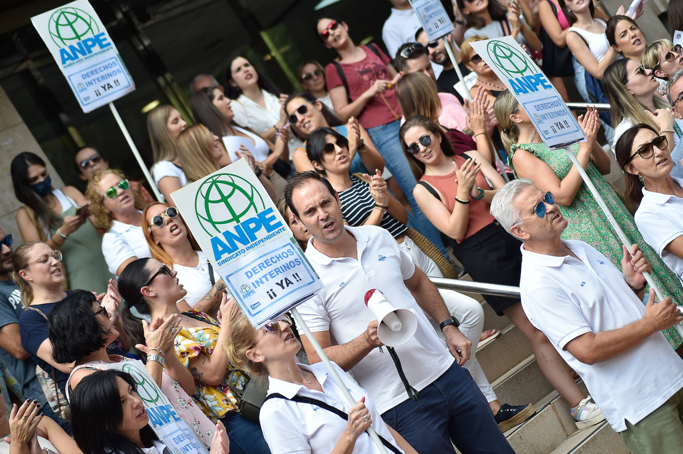 Fotos: Anpe protesta por los cambios en la sustitución de los docentes
