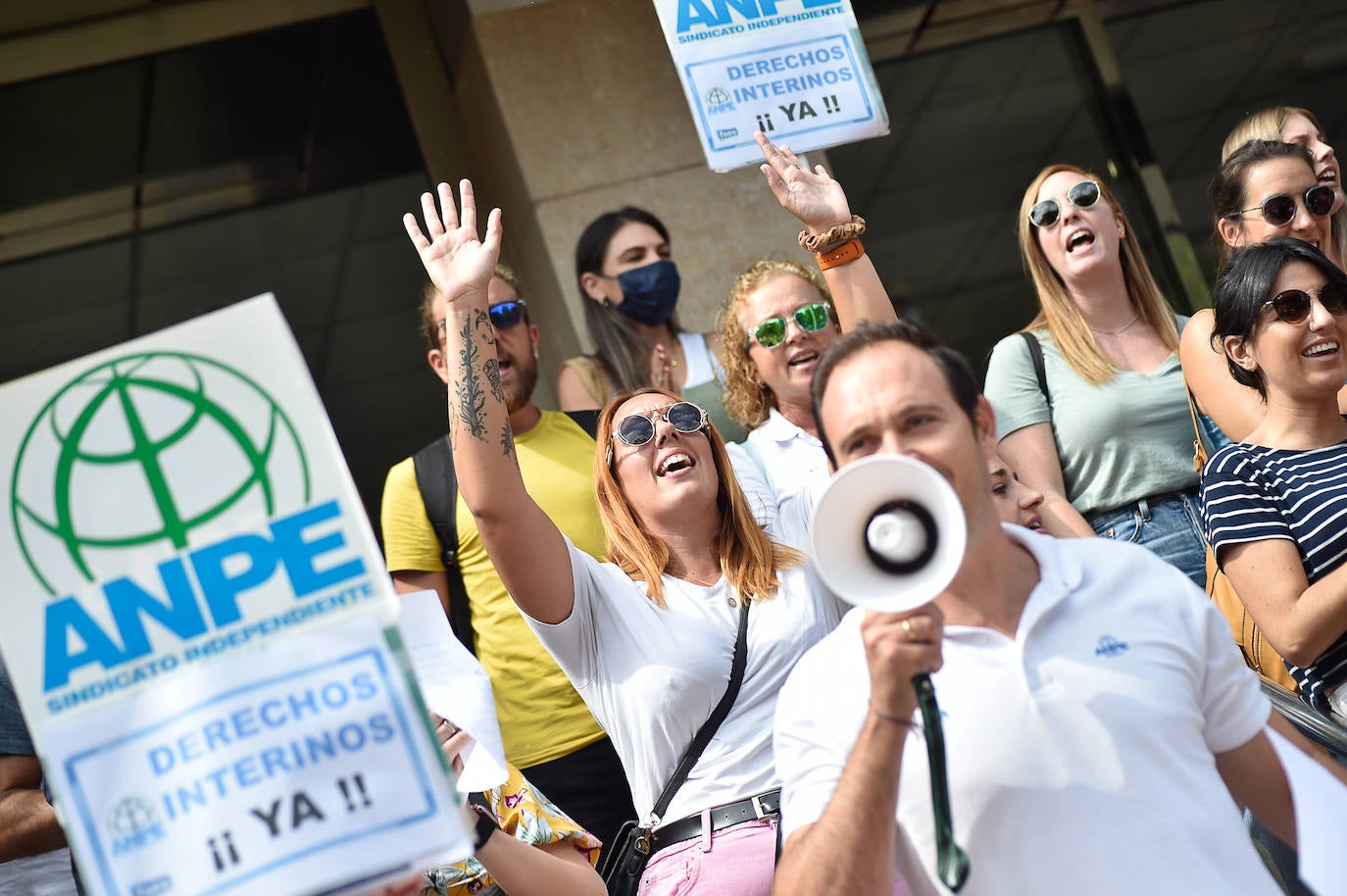 Fotos: Anpe protesta por los cambios en la sustitución de los docentes