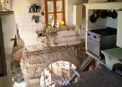 Imagen secundaria 1 - Las lluvias provocan el derrumbe de parte del eremitorio de la Luz, declarado Bien de Interés Cultural