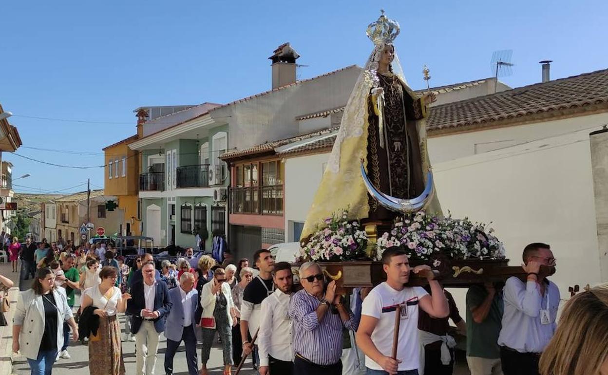 Llegada de la patrona de Mula a Fuente Librilla.