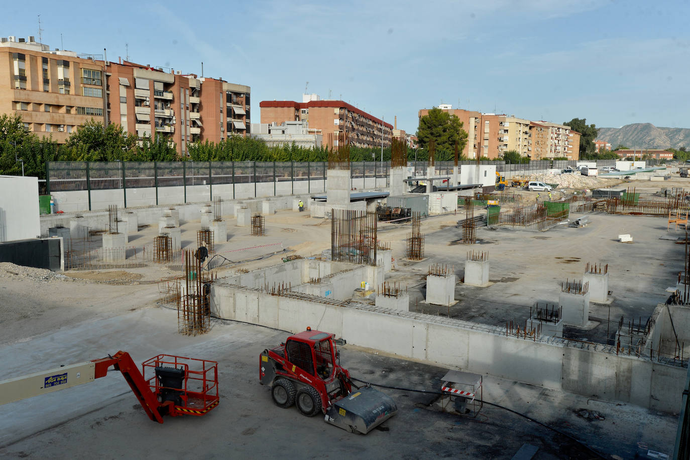 Fotos: Obras en la estación de tren del Barrio del Carmen de Murcia para la llegada del AVE