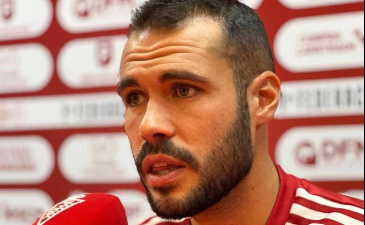 Santi Jara, en rueda de prensa. 