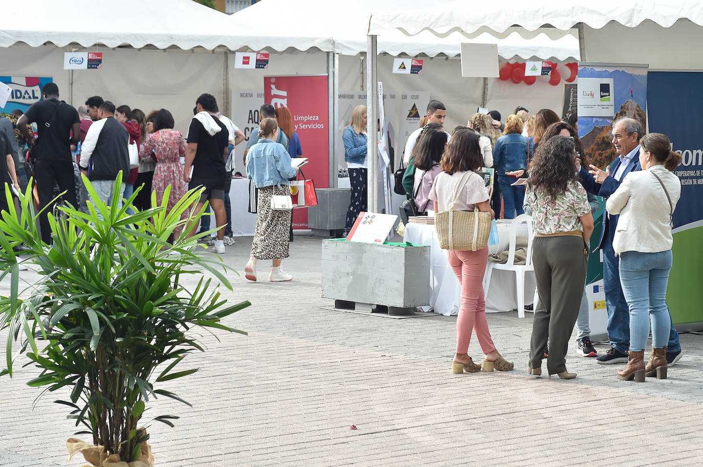 Fotos: La Feria de Empleo de Murcia atrae a cientos de personas