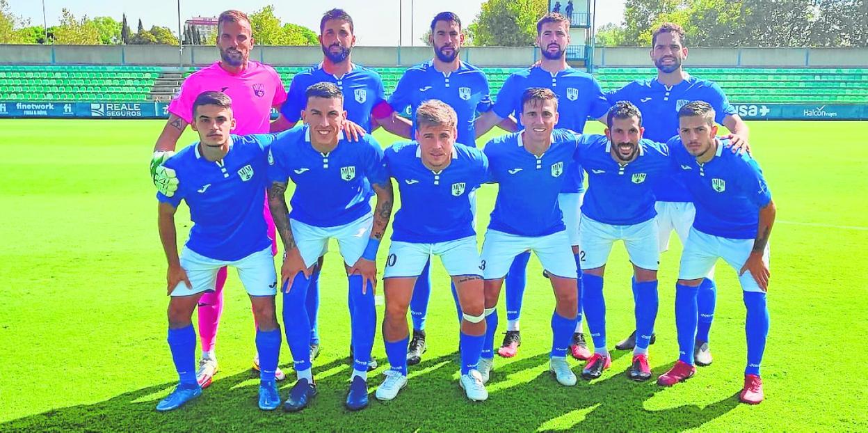 Once titular del Mar Menor CF en el partido ante el Betis B. 