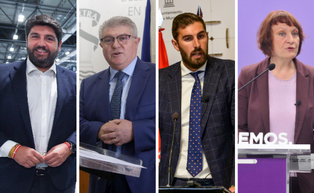 Fernando López Miras, José Vélez, José Ángel Antelo y María Marín.