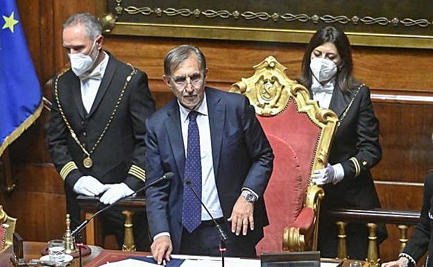 Ignazio La Russa, este jueves en el Senado.