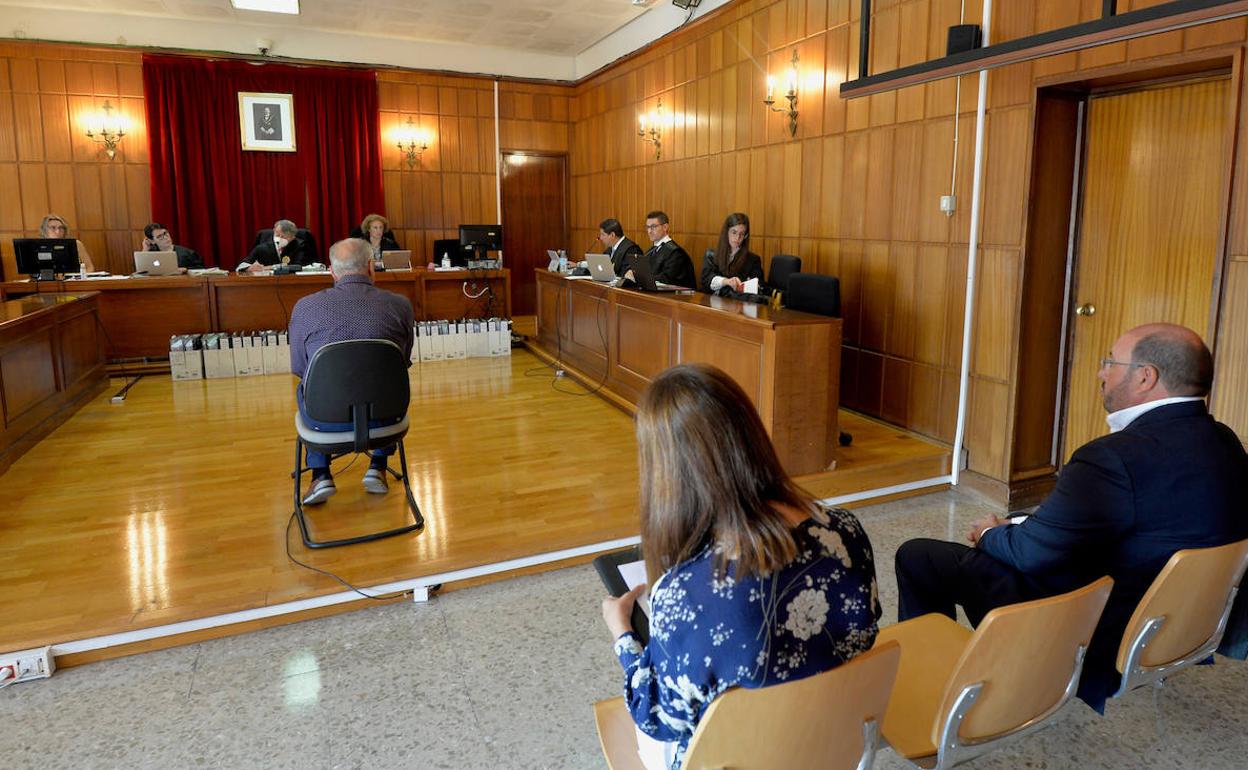 Imagen de la sesión del juicio por el Caso Auditorio de Puerto Lumbreras de este martes. 