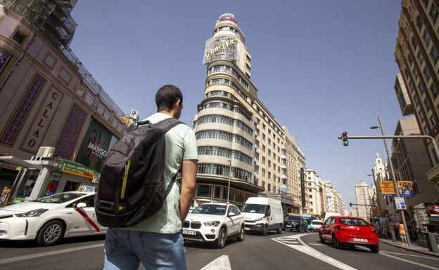 Medición en Gran Vía.