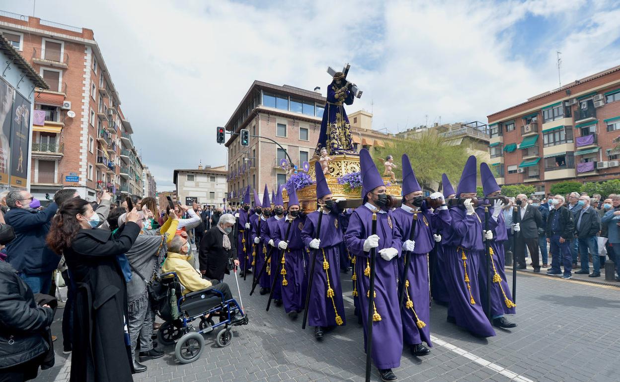 Traslado del Cristo Nuestro Padre Jesús durante la Semana Santa de 2022.
