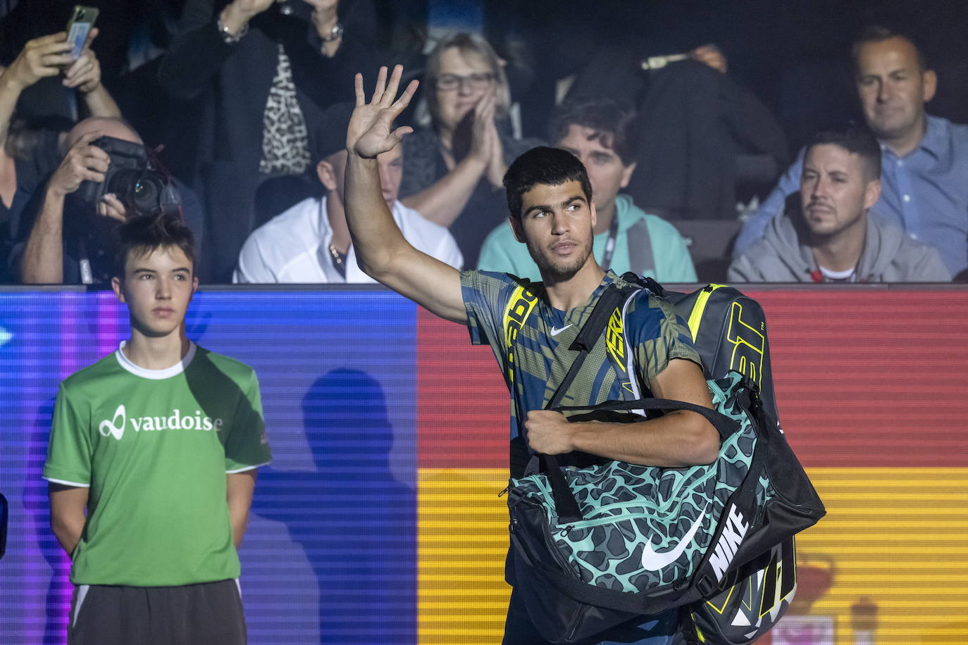 Fotos: Sufrida victoria de Carlos Alcaraz en su estreno en Basilea