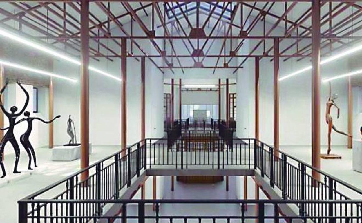 Recreación de cómo quedará el interior de uno de los edificios que serán restaurados.