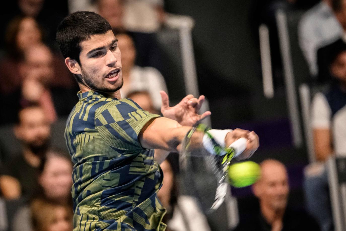 Fotos: El partido entre Carlos Alcaraz y Aliassime del ATP 500 de Basilea, en imágenes