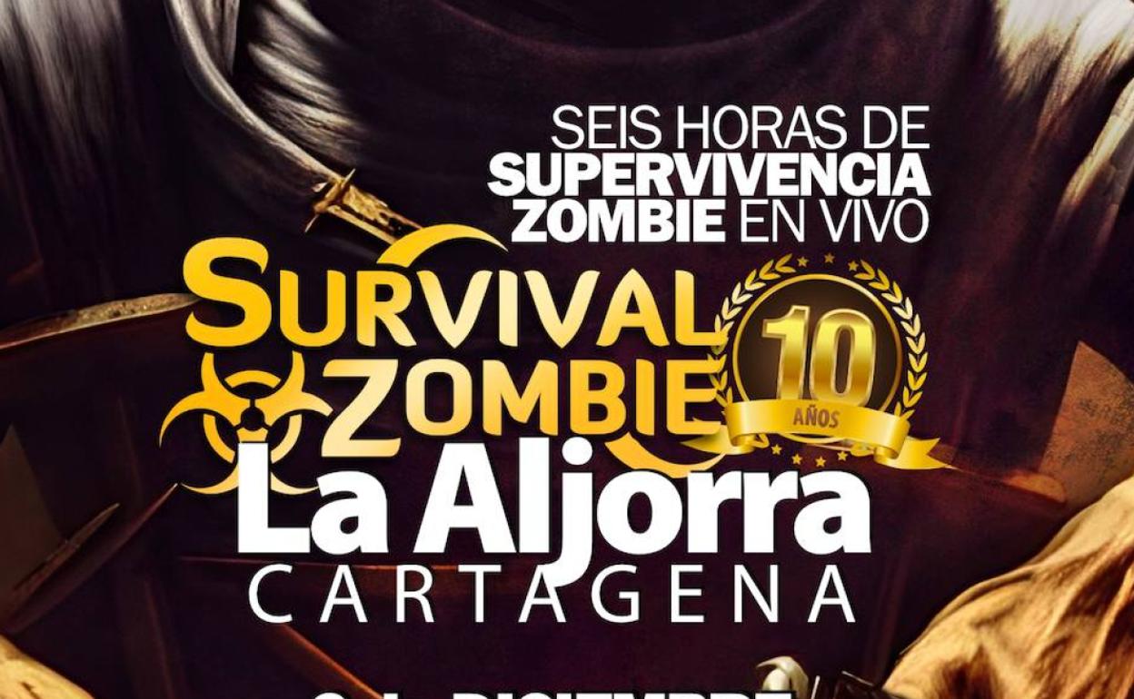  Cartel del Survival Zombie de La Aljorra.