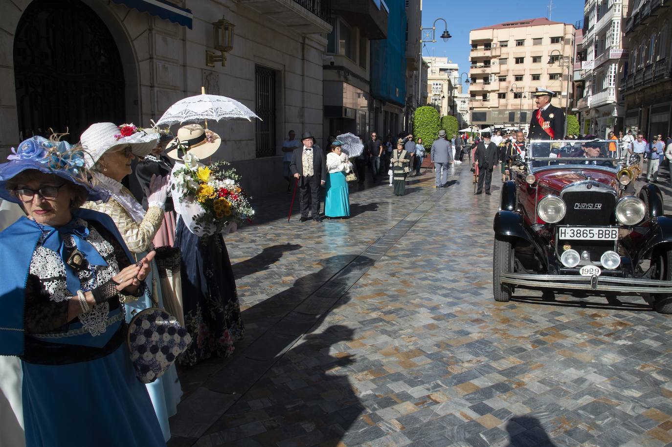 Fotos: Recreación de una visita de Alfonso XIII
