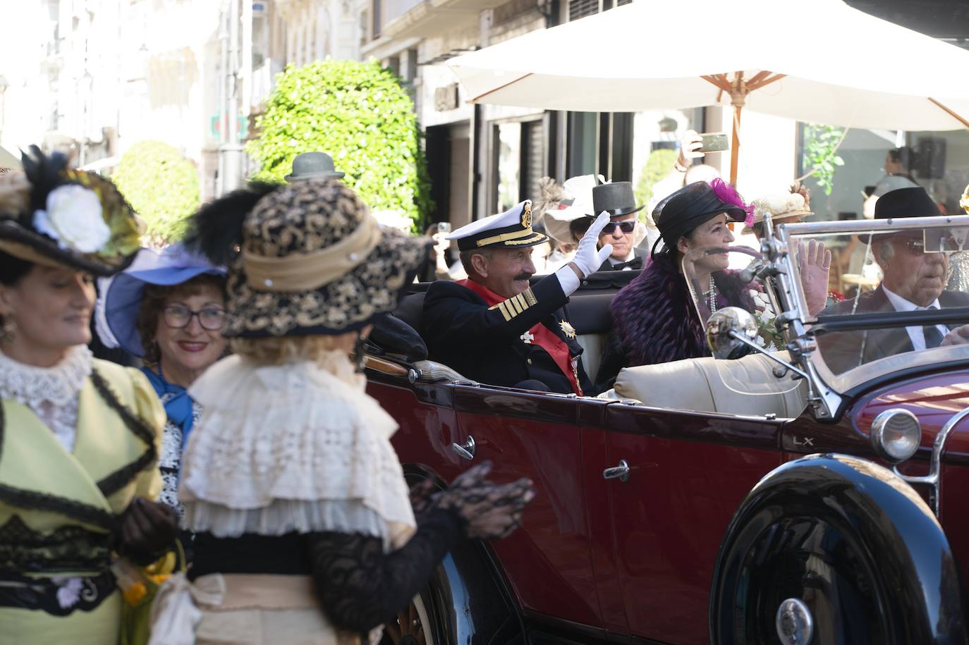 Fotos: Recreación de una visita de Alfonso XIII