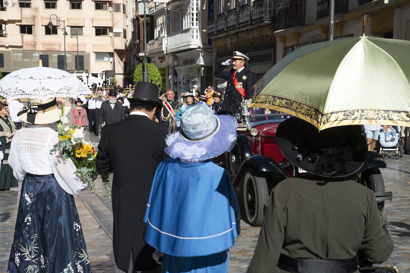 Fotos: Recreación de una visita de Alfonso XIII