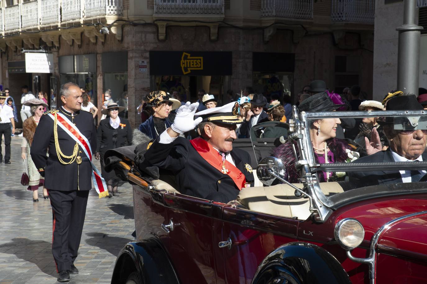 Fotos: Recreación de una visita de Alfonso XIII