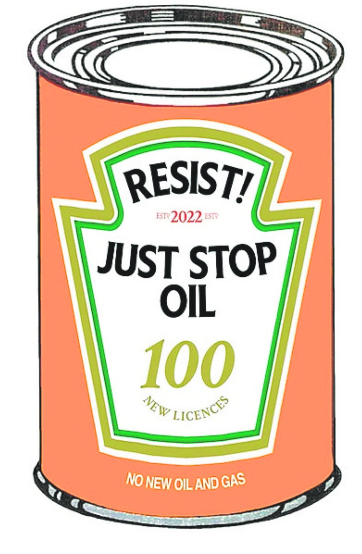 Una de las imágenes de la campaña de Just Stop Oil.