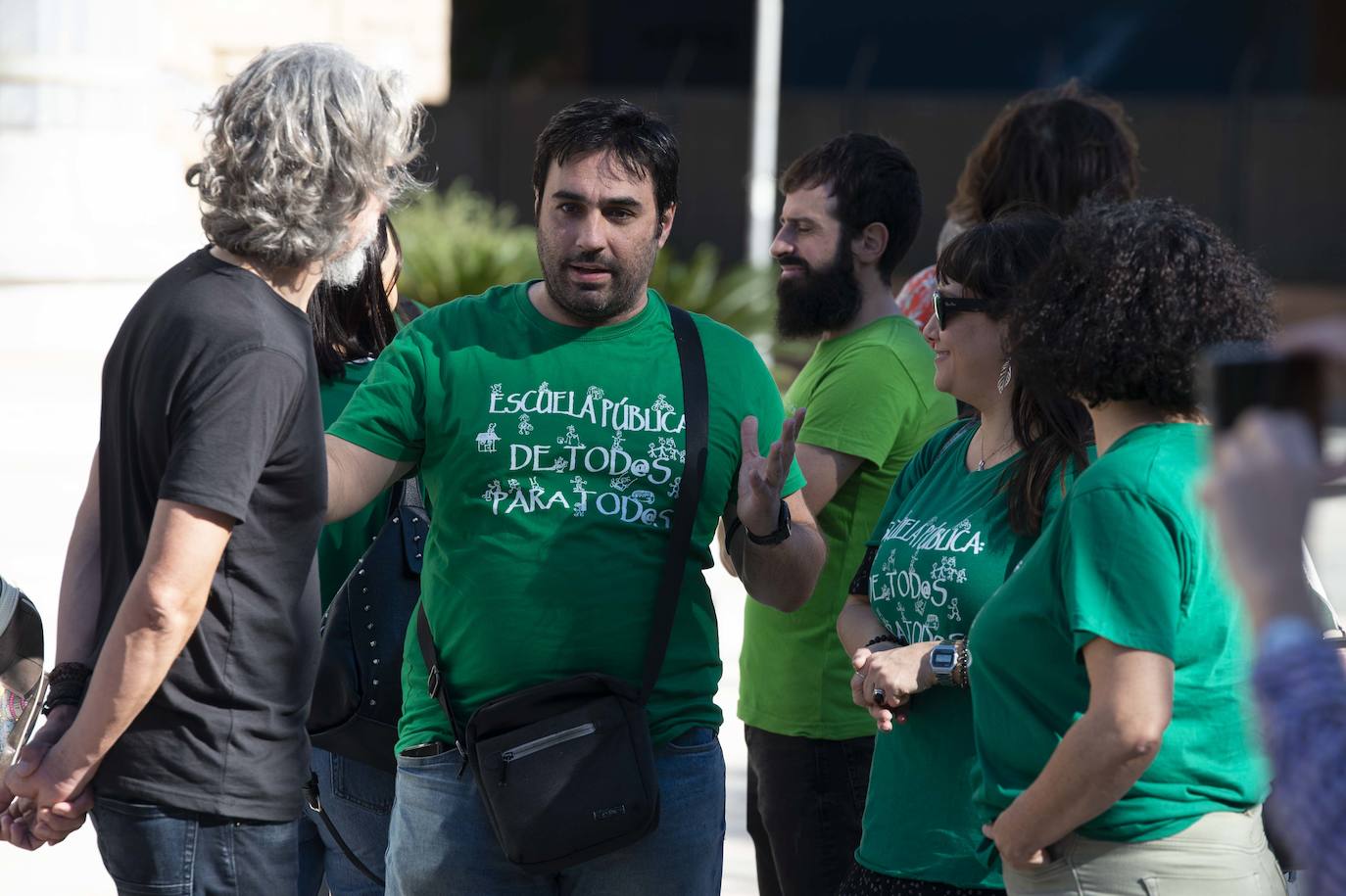 Fotos: Los sindicatos de enseñanza protestan en Murcia y Cartagena