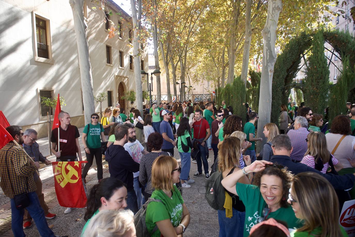 Fotos: Los sindicatos de enseñanza protestan en Murcia y Cartagena