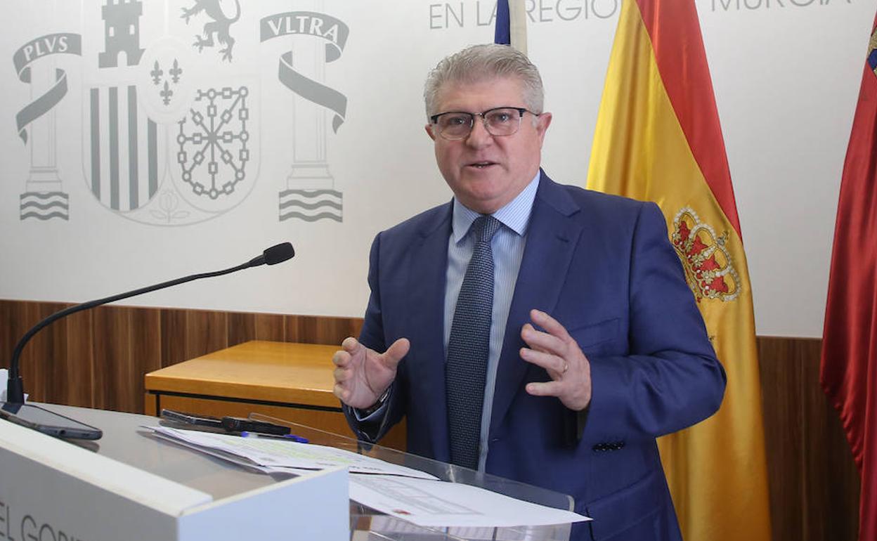 El delegado del Gobierno y secretario general del PSRM, José Vélez, en una imagen de archivo. 