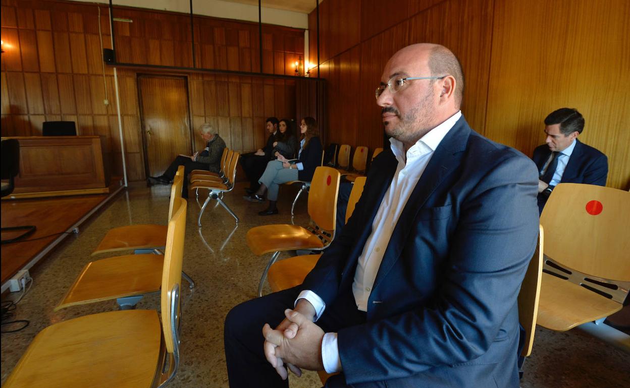 Pedro Antonio Sánchez, en la sesión del juicio de este martes.
