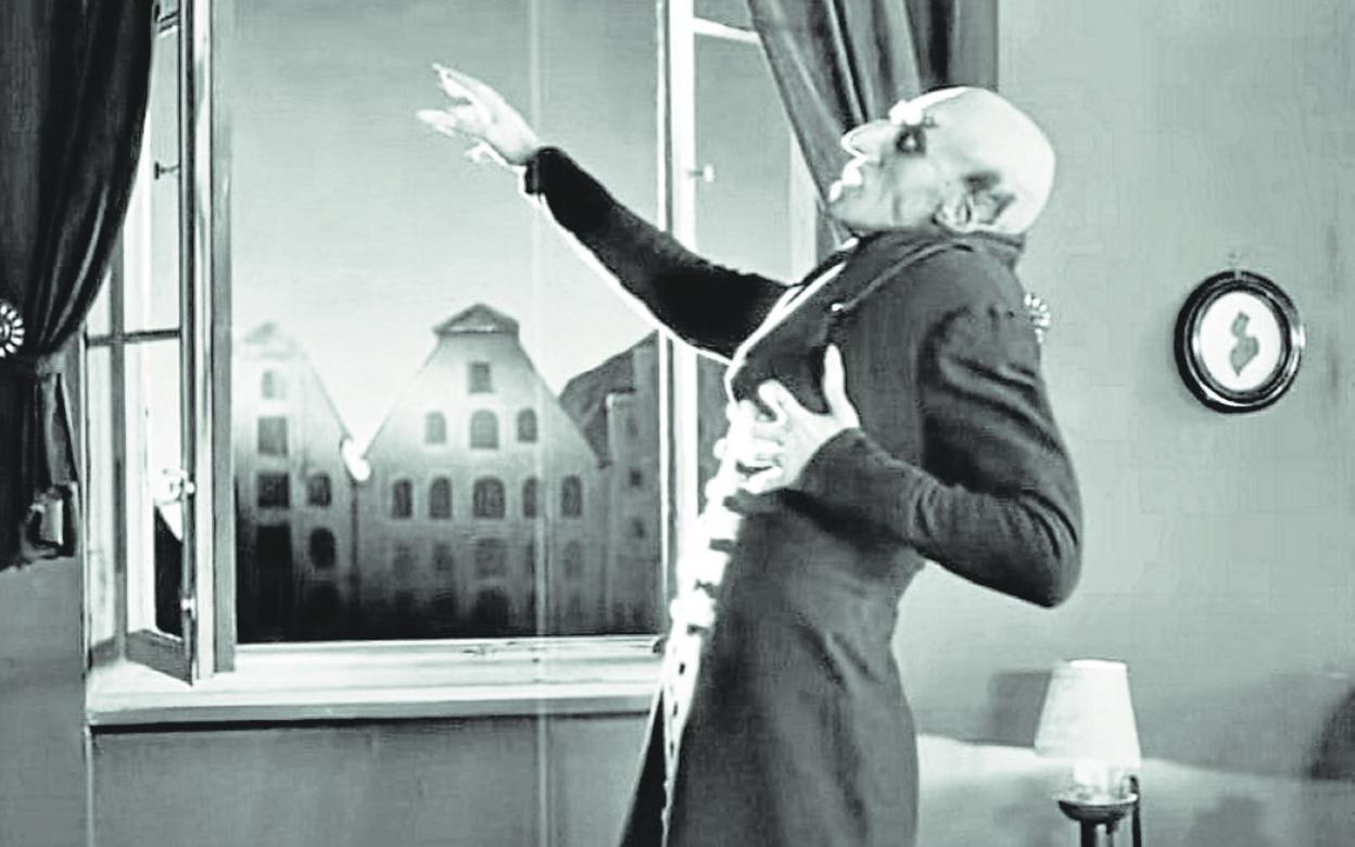 Max Schreck, actor de teatro y cine alemán célebre por su papel protagonista en 'Nosferatu', de F. W. Murnau. 