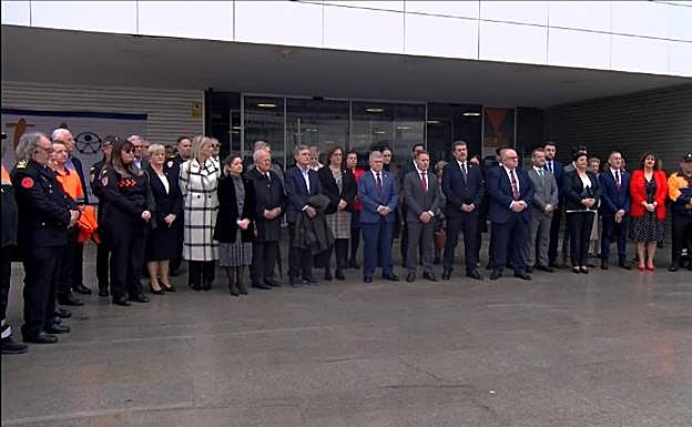 Minuto de silencio guardado este martes en Torre Pacheco. 