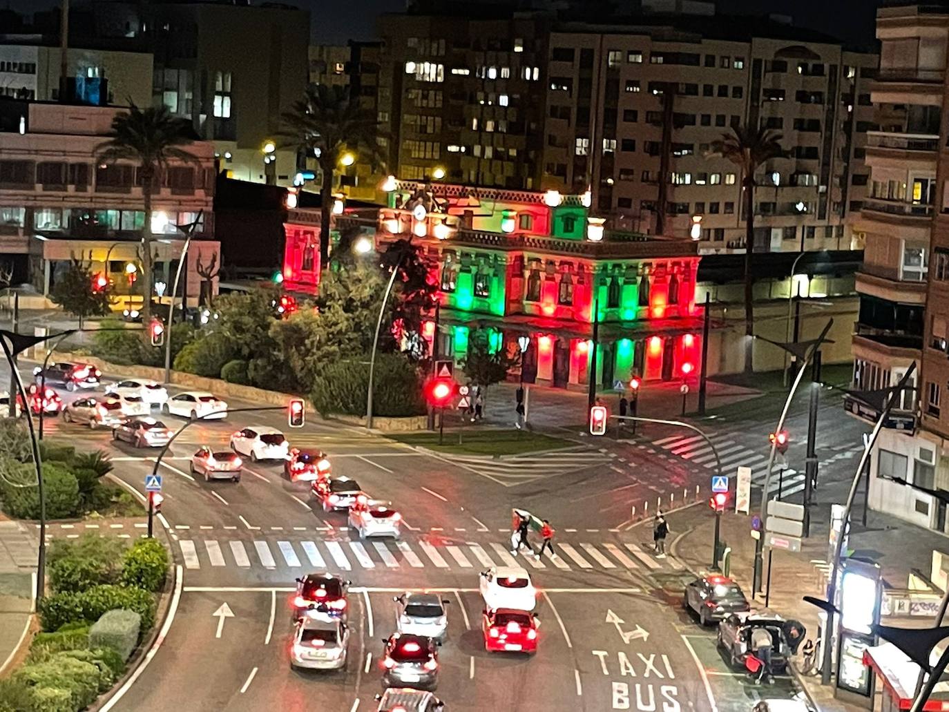 Iluminación navideña de Aguas de Murcia.