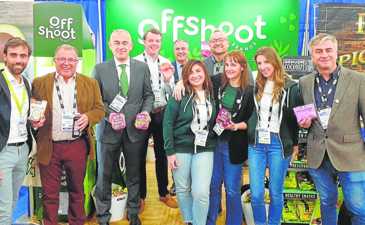 Miembros de la delegación de Proexport en la misión comercial a Estados Unidos, con su vicepresidente, Juan López (segundo por la izquierda). 