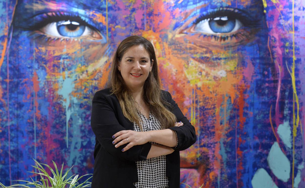 Teresa Castaño, en la sede de Fremm, en Murcia. 