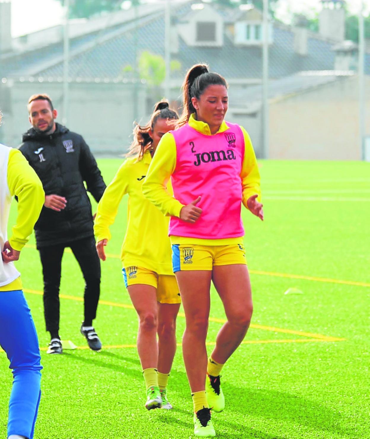Entrenamiento del Alhama antes de viajar a Barcelona. 