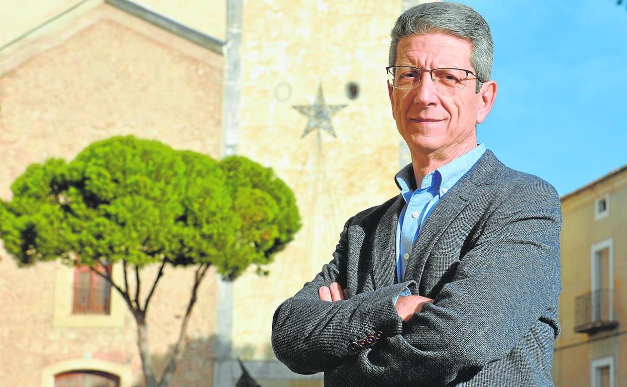 Salvador Ruiz de Maya, catedrático de la Universidad de Murcia, en Cehegín. 