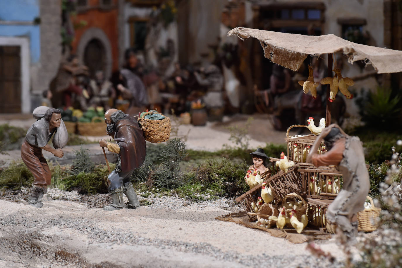 Fotos: La inaguración del belén de la iglesia de San Esteban de Murcia, en imágenes